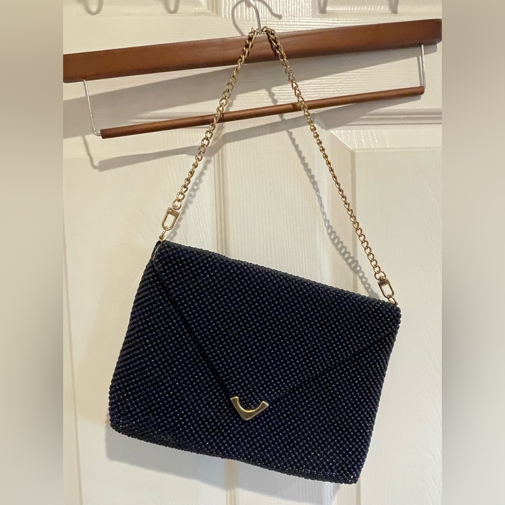 Evening bag beaded envelope vintage